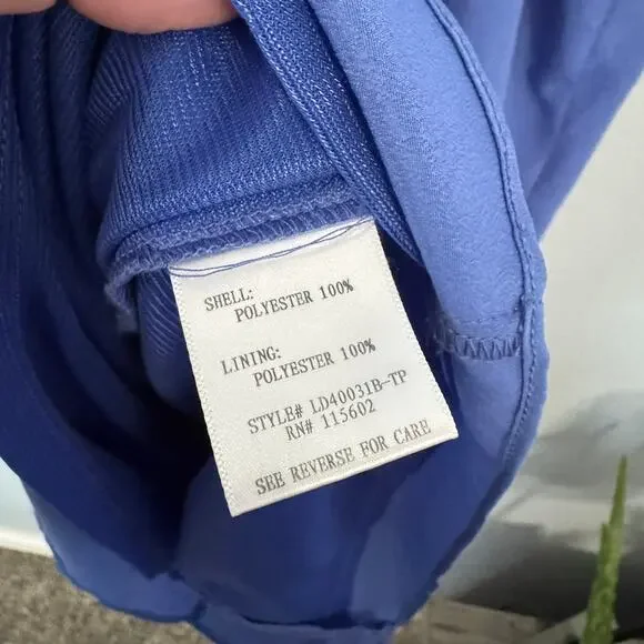 Lush Periwinkle Blue Mini Dress w/ Ruffle Tiers Size Medium - Picture 6 of 7